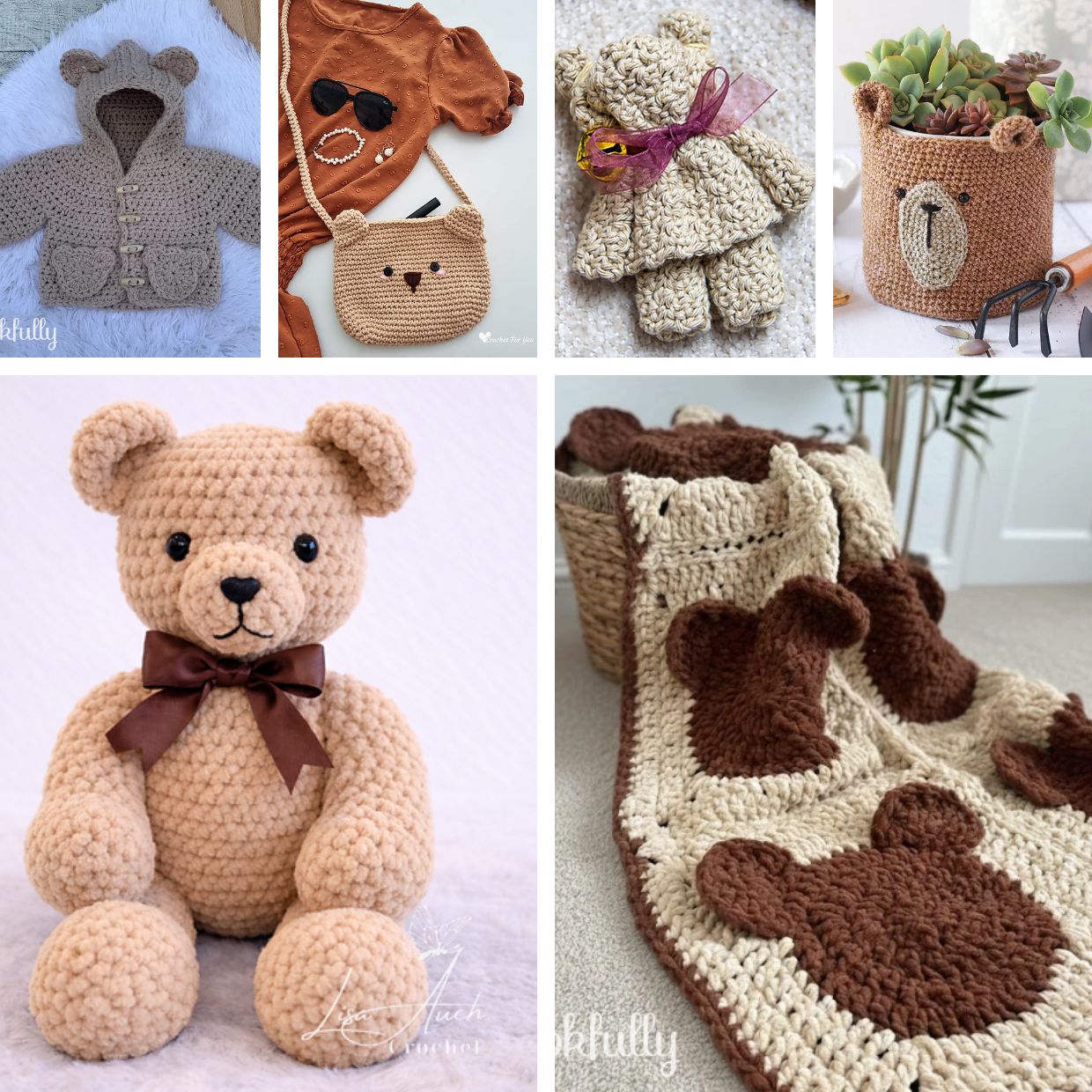 91 Free Crochet Woodland Animals Patterns 10 20 Free Crochet Bear Patterns