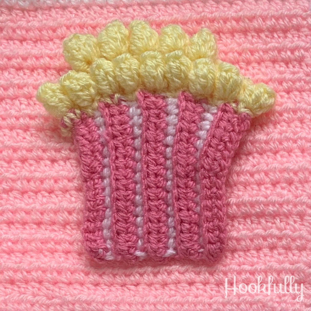 Free Popcorn Applique Crochet Pattern