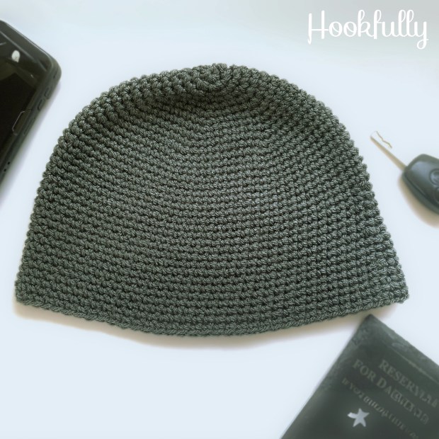 No Drama Men’s Beanie Free Crochet Pattern