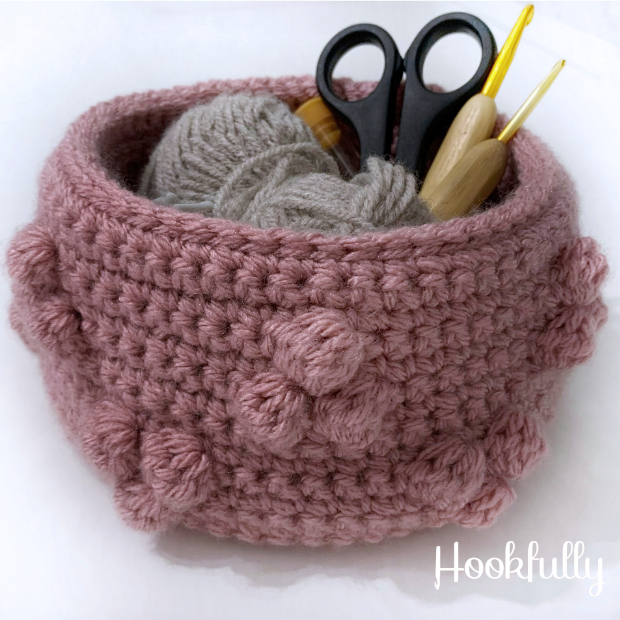 Geo Chunky Basket Free Crochet Pattern