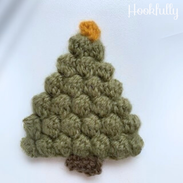 Free Christmas Tree Applique Crochet Pattern