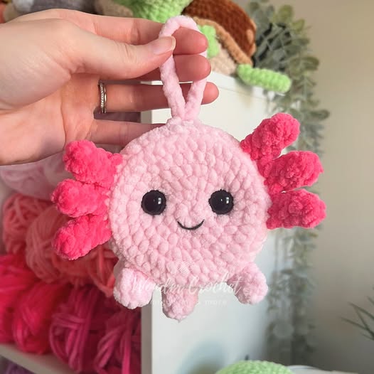 No-Sew Axolotl Coin Pouch Pattern