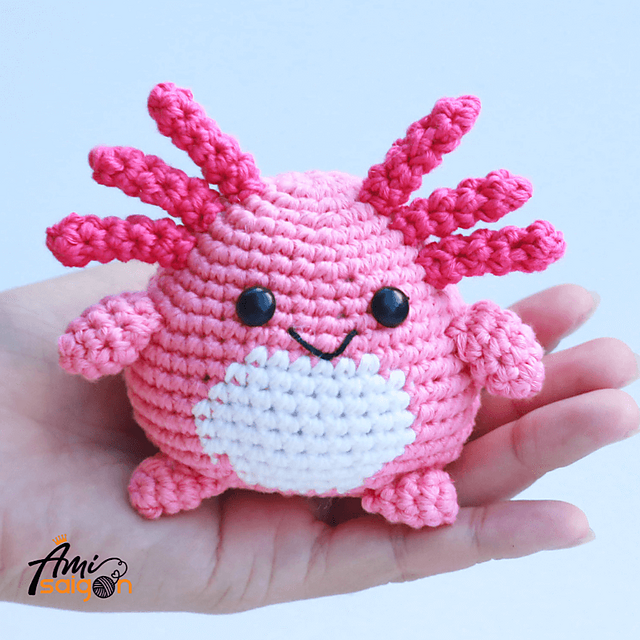 Little Axolotl Amigurumi Crochet Pattern