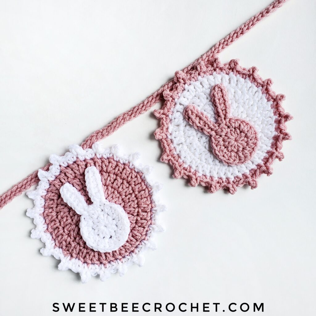 Sweet Bunny Circle Motif Bunting Pattern