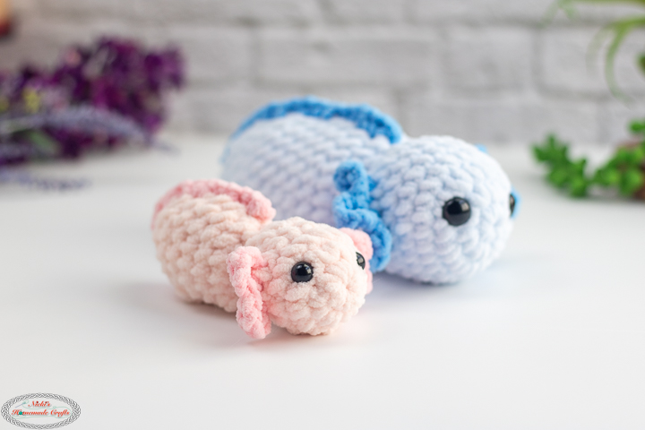 No-Sew Baby Axolotl Crochet Pattern