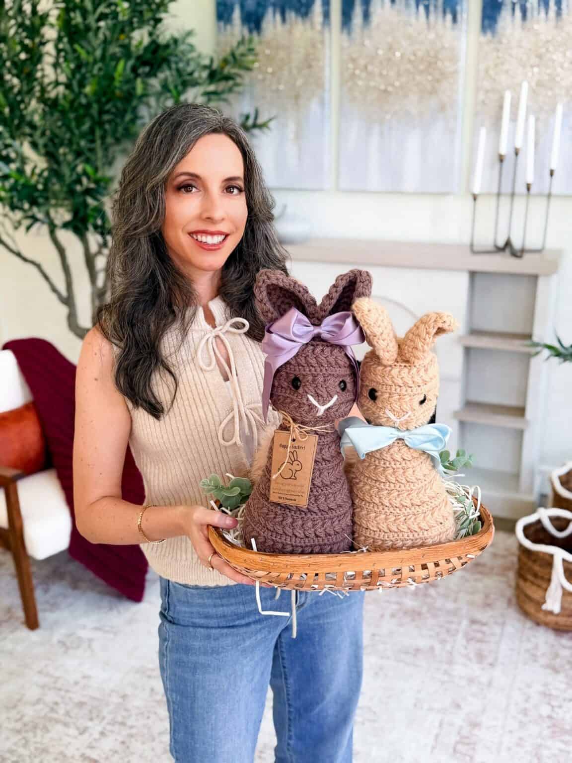 Wheat Stitch Textured Bunny Amigurumi Pattern