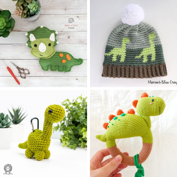 20 Free Crochet Dinosaur Patterns 9 Free crochet dinosaur patterns