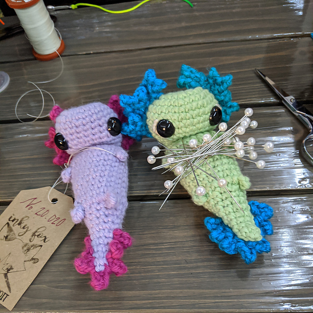 Azka Axolotl Pin Cushion Pattern