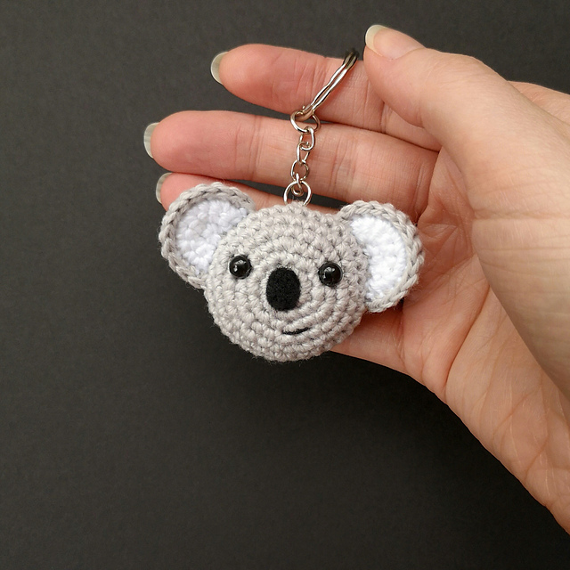 Mini Koala Keychain Free Crochet Pattern
