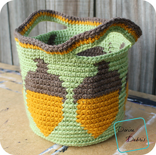 10+ Free Patterns For Crochet Acorns 19 Tapestry Crochet Acorn Basket Pattern