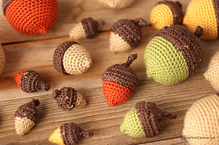 10+ Free Patterns For Crochet Acorns 13 Beginner Crochet Acorns in Three Sizes