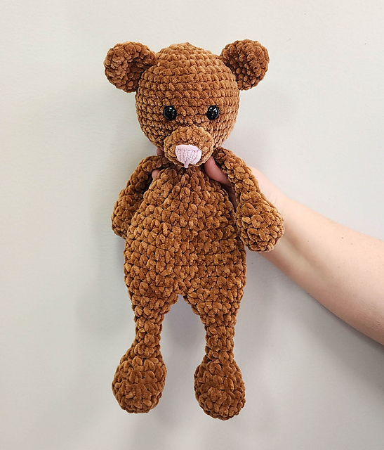 91 Free Crochet Woodland Animals Patterns 83 Bernard Bear Snuggler Free Crochet Pattern