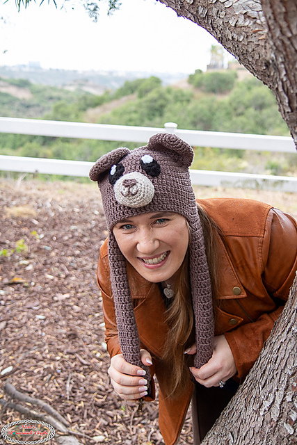 91 Free Crochet Woodland Animals Patterns 86 Moving Ears Bear Hat Crochet Pattern