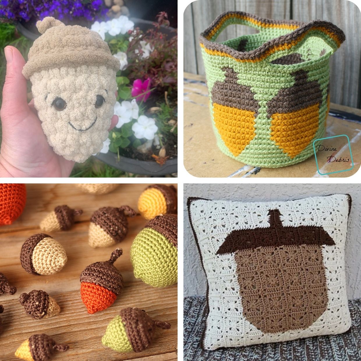 Free Patterns For Crochet Acorns