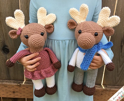 91 Free Crochet Woodland Animals Patterns 60 Amigurumi Moose Free Crochet Pattern