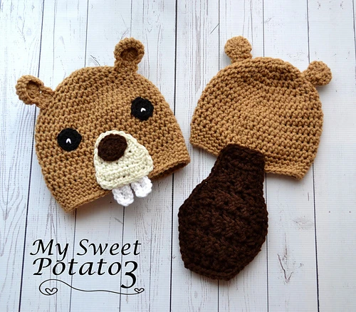 91 Free Crochet Woodland Animals Patterns 47 Beaver Hat Free Crochet Pattern
