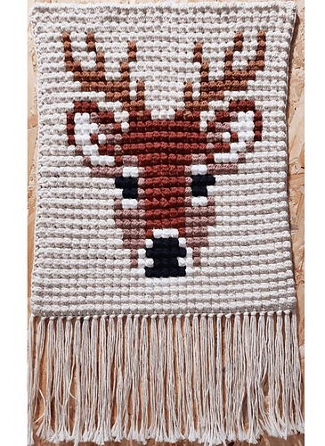 91 Free Crochet Woodland Animals Patterns 28 Deer Stag Wall Hanging Crochet Pattern