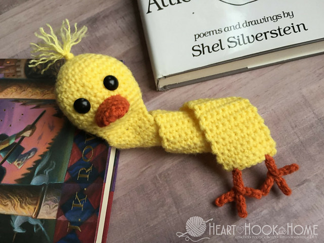 85 Free Crochet Farm Animals Patterns 81 Quacktastic Duck Bookmark Free Crochet Pattern