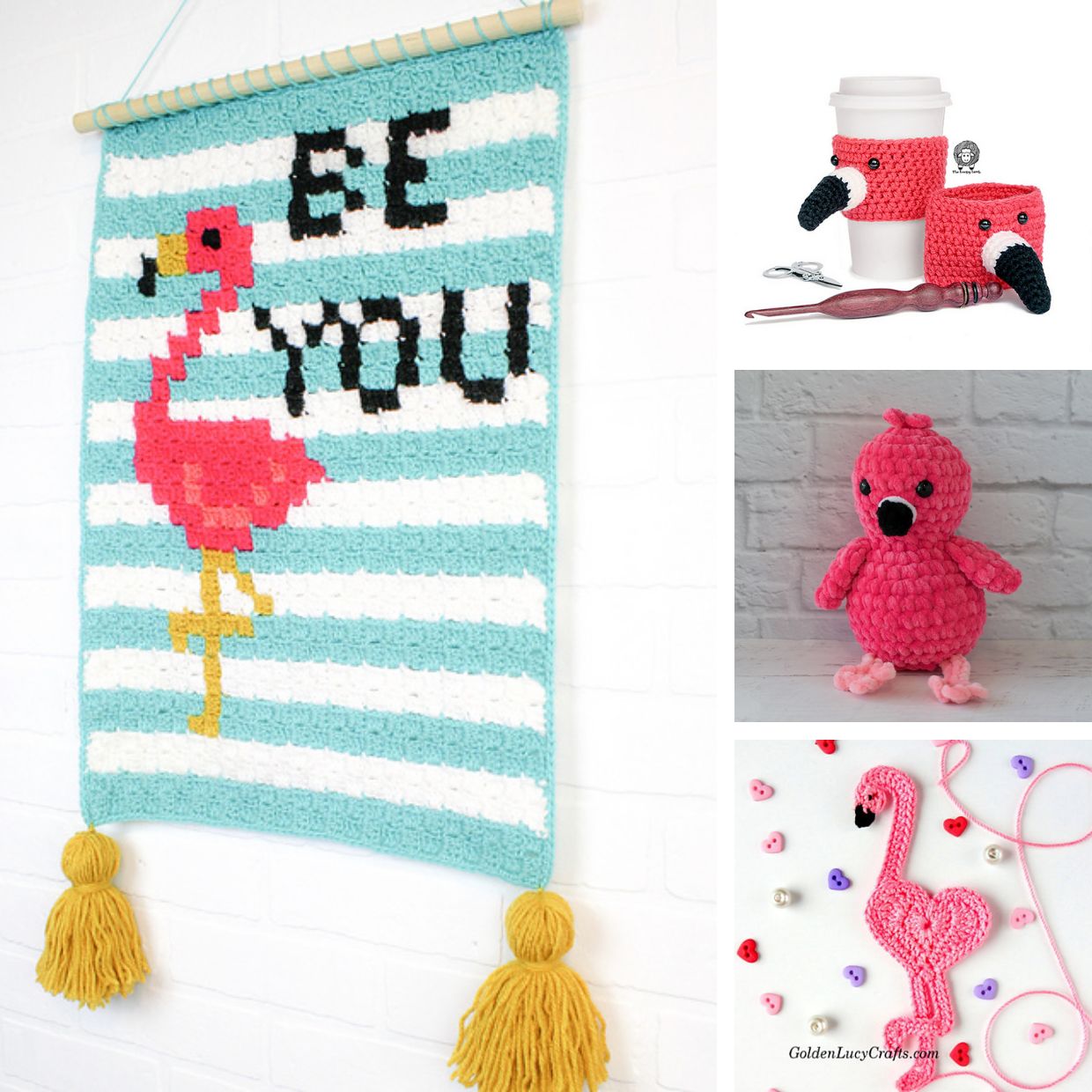 13 Free Crochet Flamingo Patterns