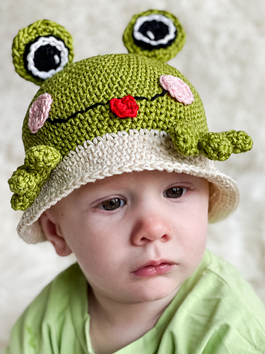 91 Free Crochet Woodland Animals Patterns 53 Frog Bucket Hat Free Crochet Pattern