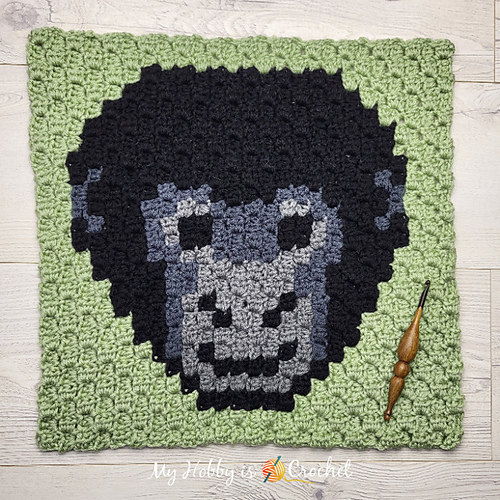 Gorilla C2C Square Free Crochet Pattern