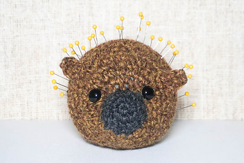 91 Free Crochet Woodland Animals Patterns 57 Pablo Porcupine Pincushion Free Crochet Pattern
