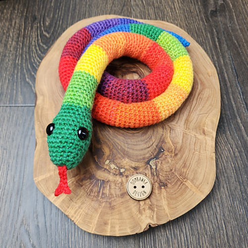 Rainbow Snake Free Crochet Pattern