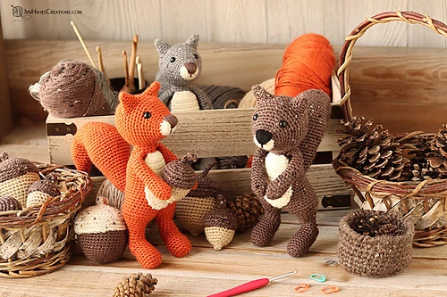 91 Free Crochet Woodland Animals Patterns 41 Woodland Squirrel Free Crochet Pattern